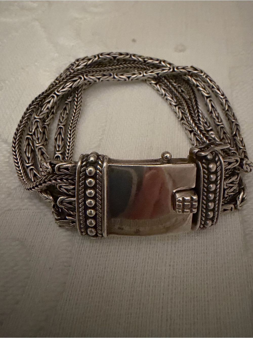 Silpada Sterling Silver Multi-Strand Byzantine Bracelet - Picture 2 of 8